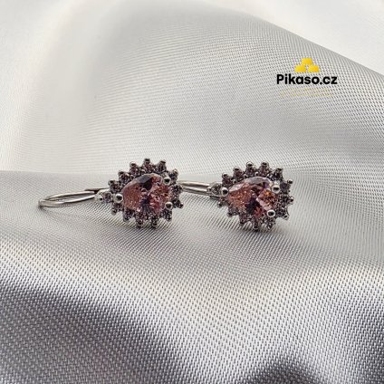 13554 stribrne nausnice damske 3 47 g