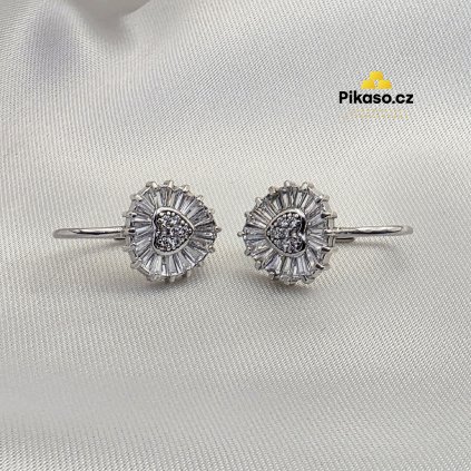 13584 stribrne nausnice damske 3 75 g