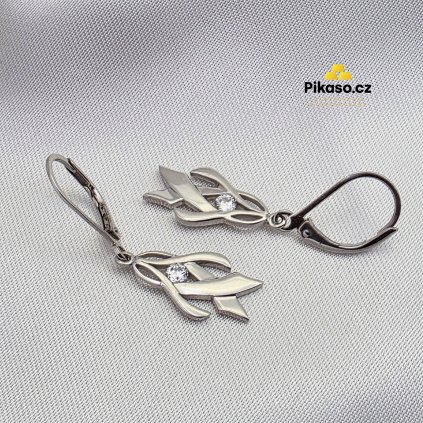 13602 stribrne nausnice damske 2 83 g