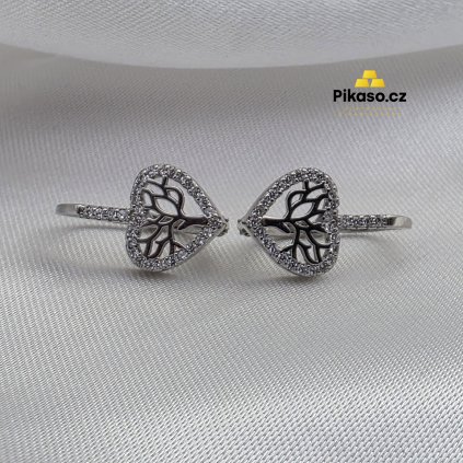 13605 stribrne nausnice damske 2 55 g