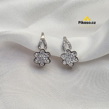 13614 stribrne nausnice damske 2 80 g