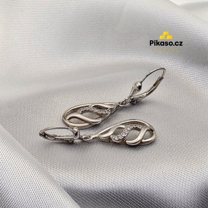 13638 stribrne nausnice damske 2 81 g