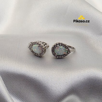 13671 stribrne nausnice damske 3 57 g