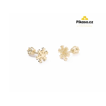 14184 zlate nausnice damske 1 15 g vlocka