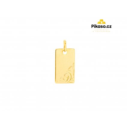 1419 zlaty privesek unisex 0 67 g