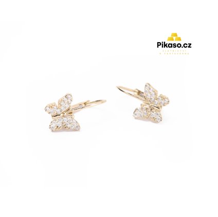 14202 zlate nausnice damske 2 00 g zvirata