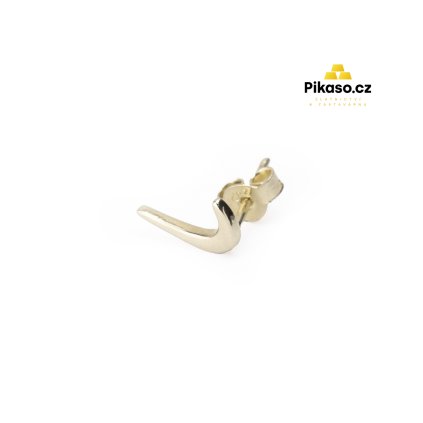 14343 zlata nausnice unisex 0 37 g
