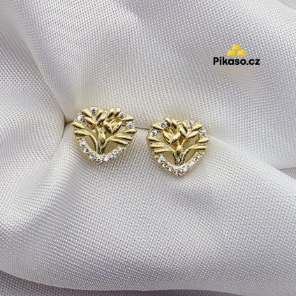 14985 stribrne nausnice damske 2 44 g