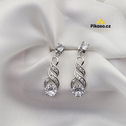 15024 stribrne nausnice damske 5 02 g