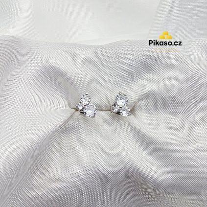 15066 stribrne nausnice damske 1 65 g