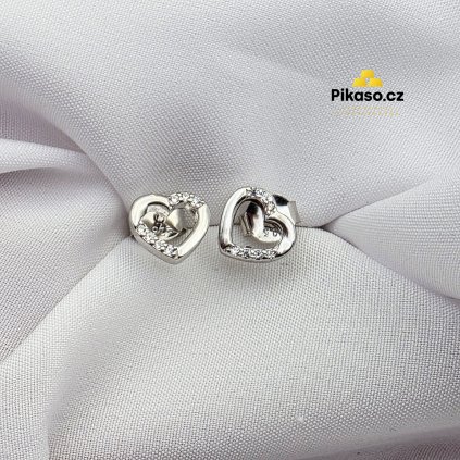 15099 stribrne nausnice damske 1 25 g