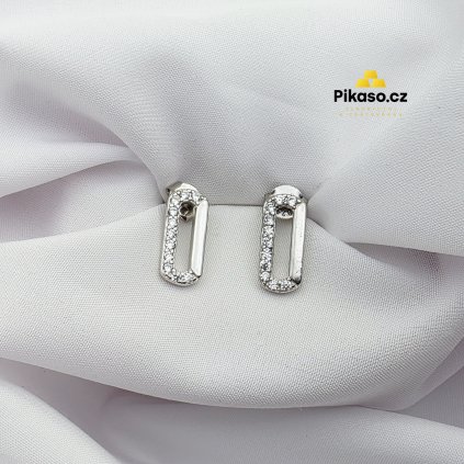 15123 stribrne nausnice damske 2 22 g