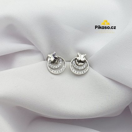 15135 stribrne nausnice damske 1 65 g