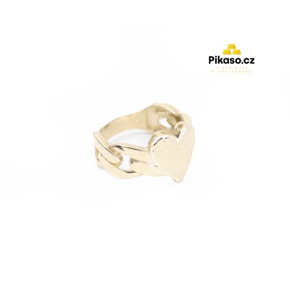 15477 zlaty prsten damsky 3 83 g srdce