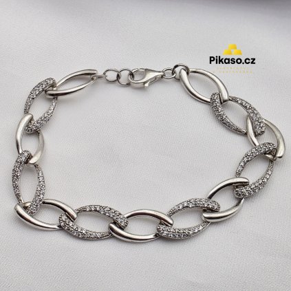 15666 stribrny naramek damsky 9 75 g