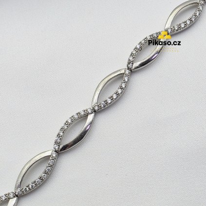 15669 stribrny naramek damsky 8 36 g