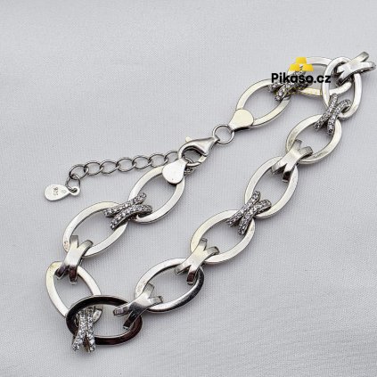 15690 stribrny naramek damsky 14 13 g