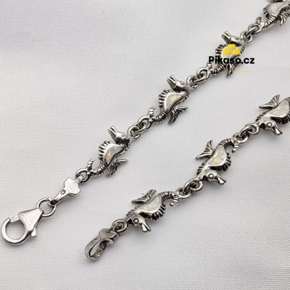 15696 stribrny naramek damsky 9 03 g