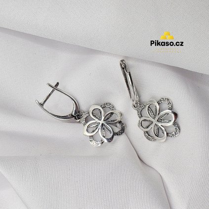 16386 stribrne nausnice damske 3 79 g