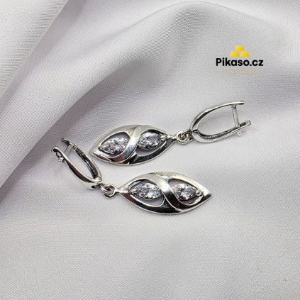 16392 stribrne nausnice damske 6 17 g