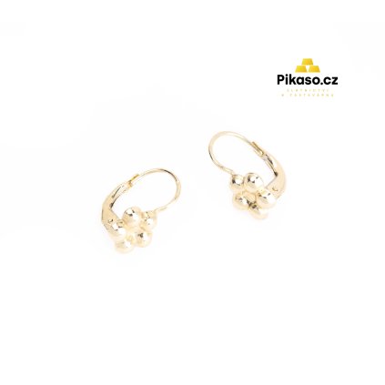 16678 zlate nausnice damske 1 64 g