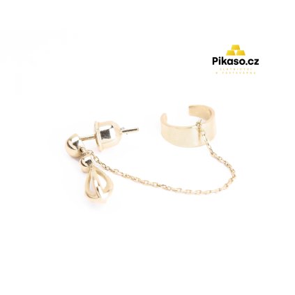 16699 zlate nausnice damske 2 45 g