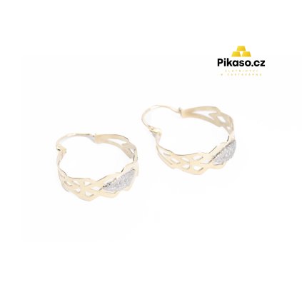 16888 zlate nausnice damske 3 57 g