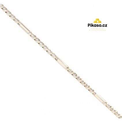 Zlatý náramek unisex 2,45 g