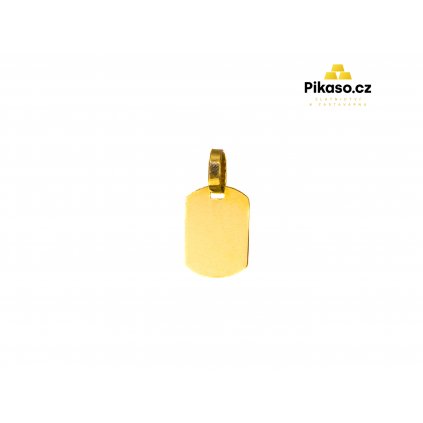 2700 zlaty privesek unisex 1 38 g