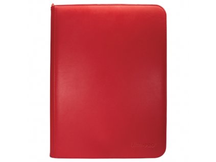 Ultra Pro 9 Pocket Zippered Pro Binder Red