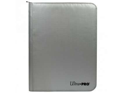 Ultra Pro 9 Pocket Zippered Pro Binder Silver fireresist 1