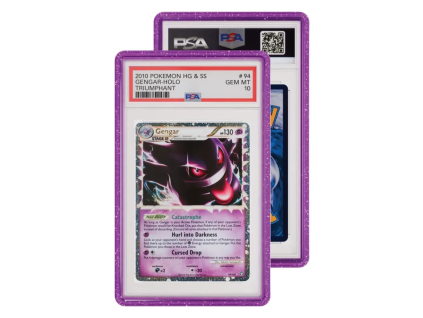 graded guard graded card case psa purple glitter limited edition