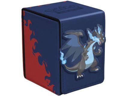 ultra pro pokemon alcove flip deck box mega charizard x 1