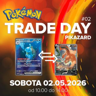 Pikazard Trade Day #02 Prídi si v sobotu 02.05.2026 povymieňať karty s ostatnými zberateľmi k nám do Pikazardu. Preži...