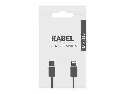 MALUM Nabíjací kábel USB-C > Lightning 1m