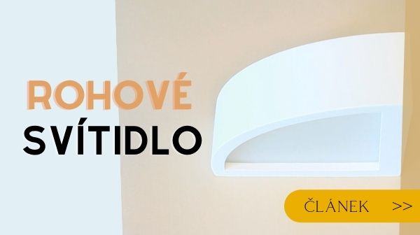 Rohové nástěnné svítidlo