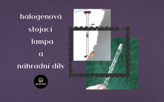 Halogenová stojací lampa