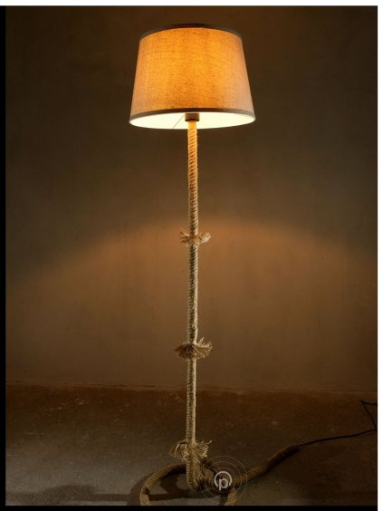 stojaci lampa lano konopne designova prirodni material rope stojacka sviti realne foto obchod svitidla pikomal