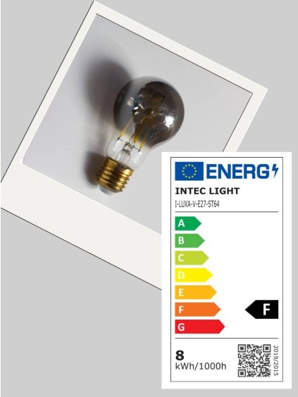 žárovka E27 kouřová 210lumenů 4000K dekorativní led tvar obchod svitidla pikomal