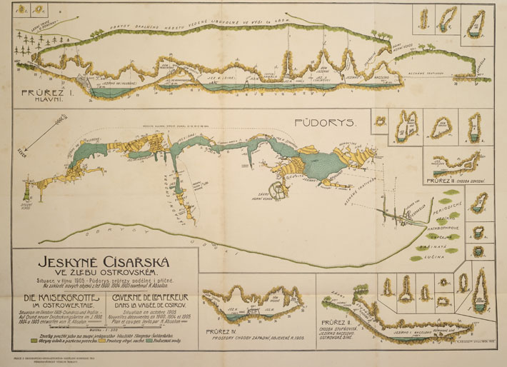 Dokonalé staré mapy jeskyní