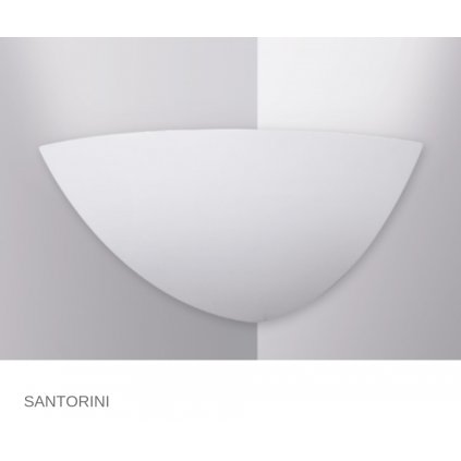 I SANTORINI AP FANEUROPE na stěnu bílé sádrové svítidlo na www pikomal cz