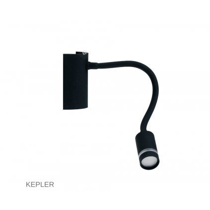 LED KEPLER NERO černé čtecí svítidlo na www pikomal cz