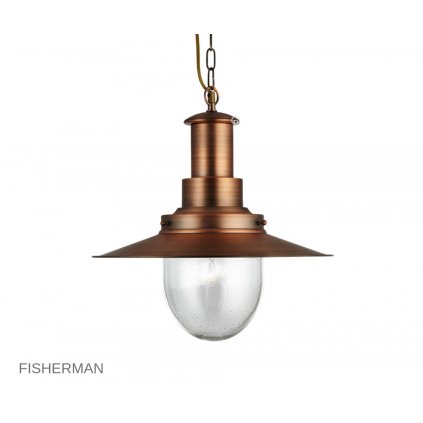 5301CU Fisherman antická měď Searchlight pikomal