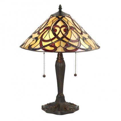 64321 Ruban 2xE27 stolní lampa červená (N2)