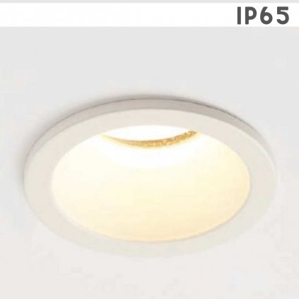 SLIM senemty světlo IP65 zápustné do koupelny kov bílá barva