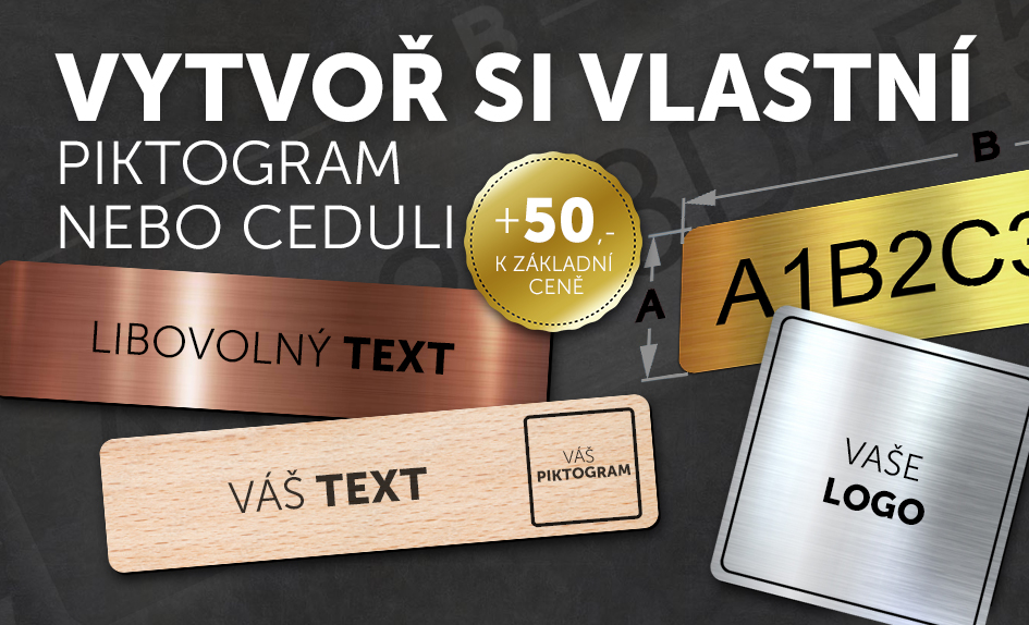 vytvoř si vlastní ceduli