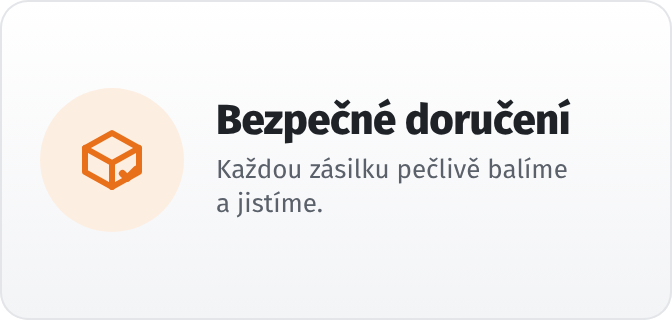 Bezpečné doručení – každou zásilku pečlivě balíme a jistíme