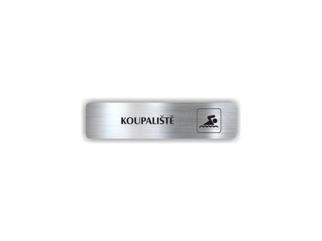 Cedule koupaliště – plast (piktogram)