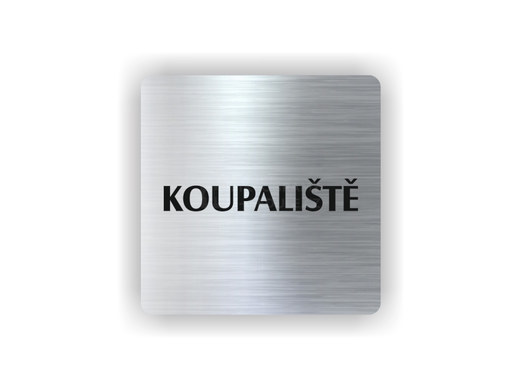 Cedule koupaliště | Piktogram (čtverec)