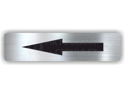 Cedule šipka v levo – plast (piktogram)